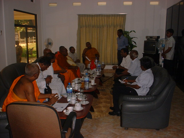 Meeting with Tamil Chelvan in Kilinochchi at his office May 2006 -.JPG